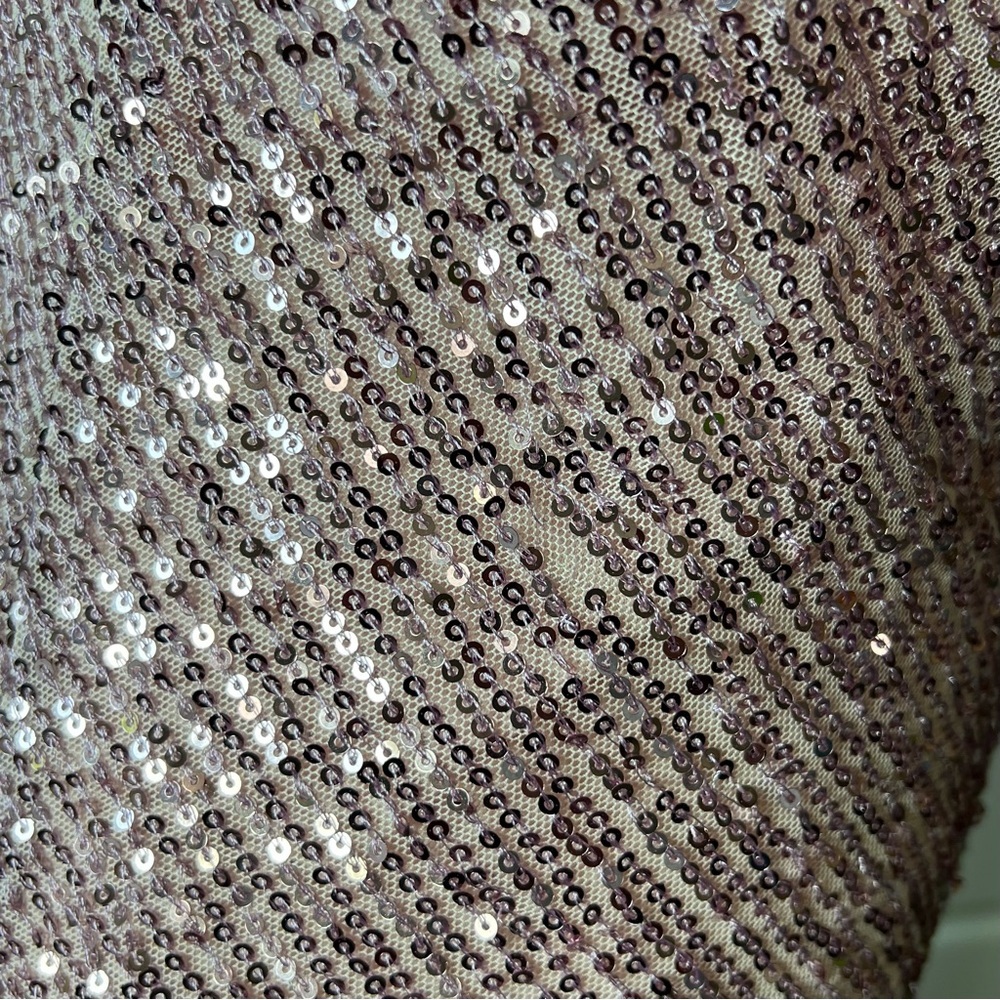 Style Rack Pink Sequin Mini Dress Cowl Neck Sleeveless Party Cocktail‎ Medium - Picture 7 of 7